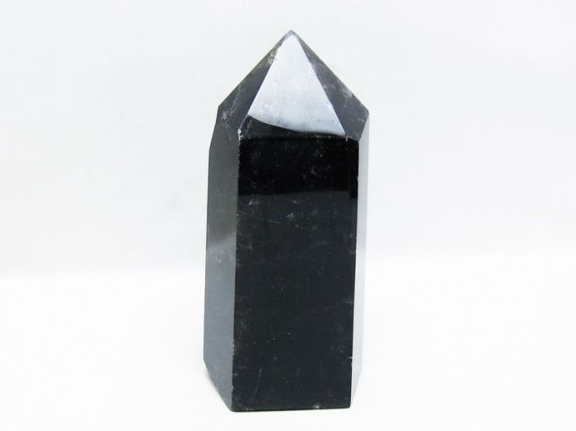 モリオン 純天然 黒水晶 六角柱[T43-8599]