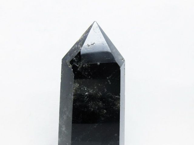 モリオン 純天然 黒水晶 六角柱[T43-8606]