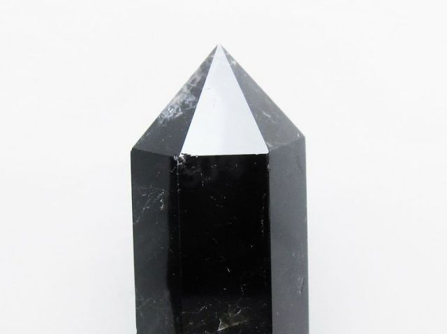 2.2Kgモリオン 純天然 黒水晶 六角柱 [t43-8674]