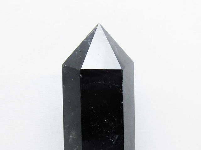 ★特選オンリー１★破邪✴魔除け【黒水晶♠レムリアンシード水晶六角柱】P付き♥ ☆特選オンリー1☆破邪✴魔除け【黒水晶♤レムリアンシード水晶六角柱