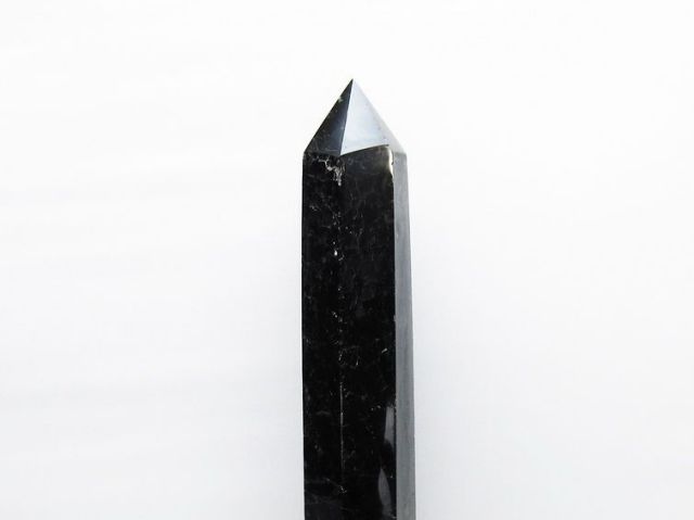 2.2Kgモリオン 純天然 黒水晶 六角柱 [t43-8701]