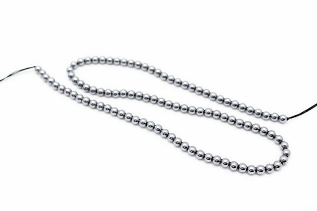 テラヘルツ鉱石 ラウンド 一連 4.5mm ビーズ [t434-2144]