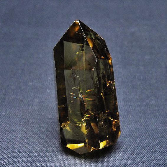 虹入り黄水晶(シトリン)原石[T436-2973]