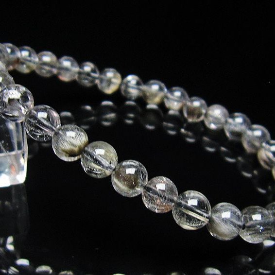 放射プラチナルチルブレスレット 6mm [t437-2355]