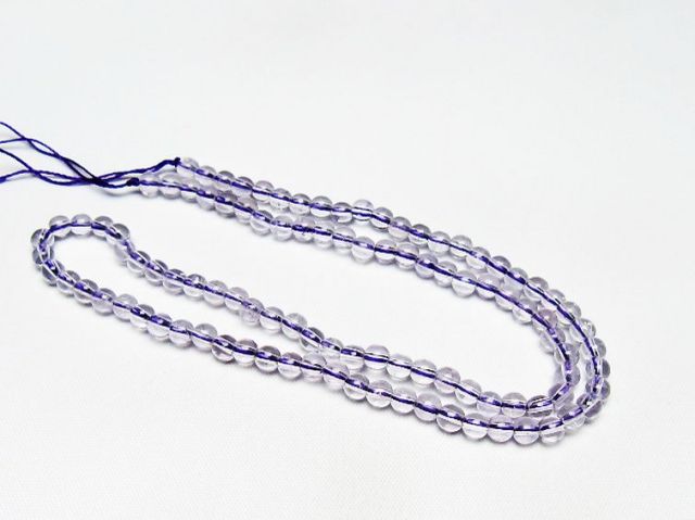 アメジスト一連 4mm ビーズ [t438-5497]