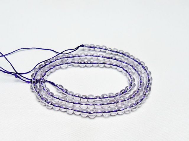 アメジスト一連 4mm ビーズ [t438-5517]