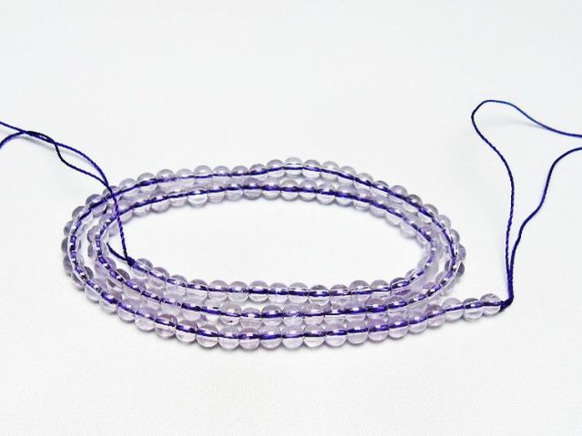 アメジスト一連 4mm ビーズ [t438-5520]