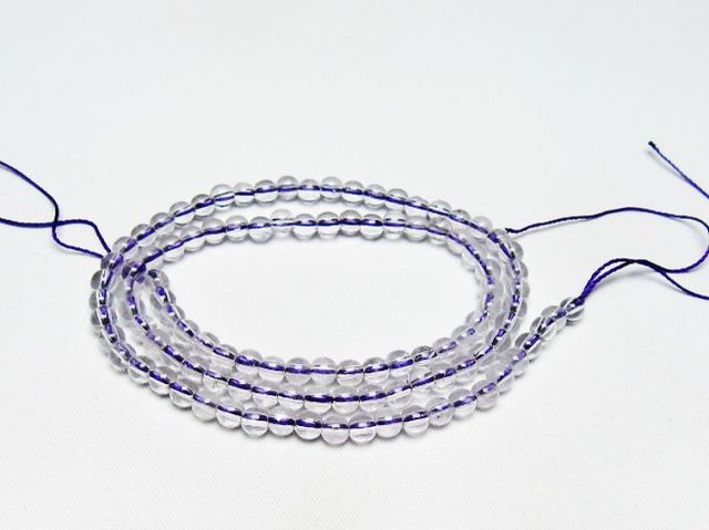 アメジスト一連 4mm ビーズ [t438-5541]