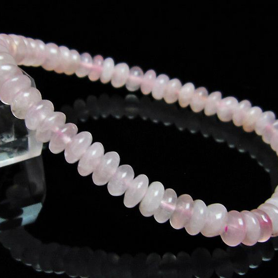 ローズクォーツブレスレット6mm[T446-2268]