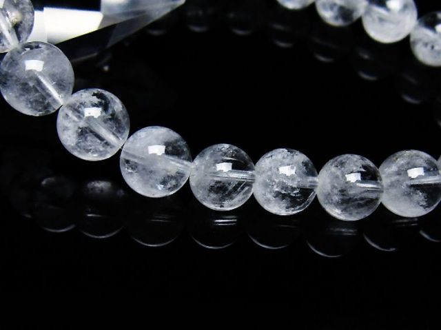 ラビットヘア ファントム 水晶 ブレスレット 8mm [T458-1336]
