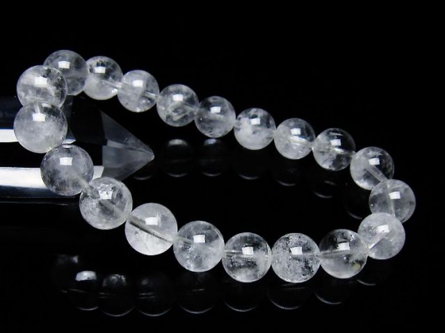 ラビットヘア ファントム 水晶 ブレスレット 10mm [T458-1354]