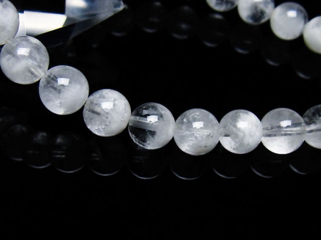 ラビットヘア ファントム 水晶 ブレスレット 8mm [T458-1414]