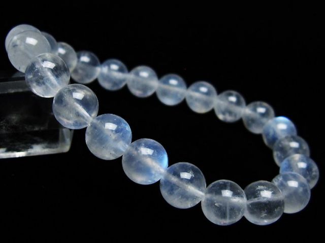 【美品,希少】ブルームーンストーン ９㎜　ブレスレット　天然　珍品 美品,希少】ブルームーンストーン 9㎜ ブレスレット 天然 珍品