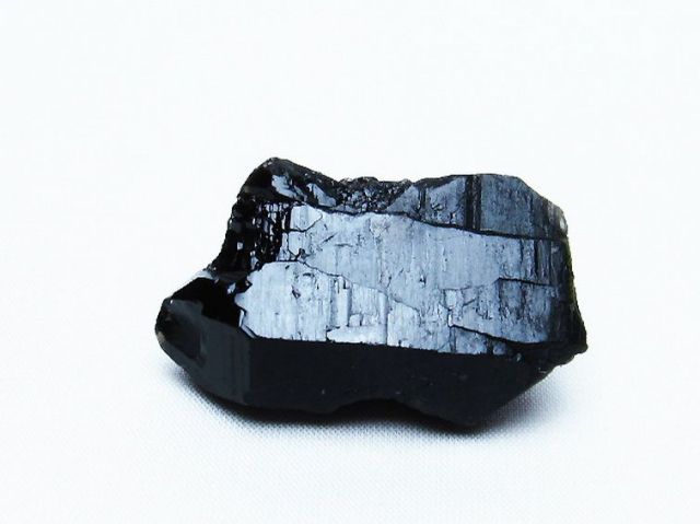 山東省産 モリオン 純天然 黒水晶 原石[T460-6360]