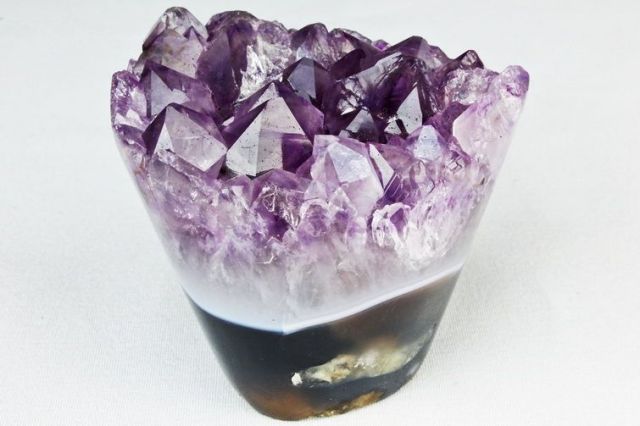 パワーストーン 天然石 フラワーアメジストクラスター[T466-1775]