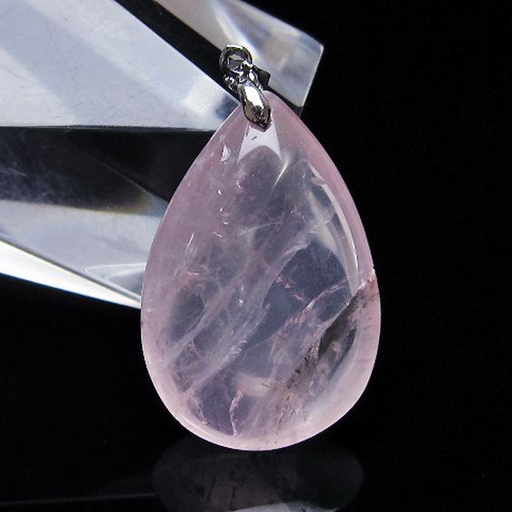 ローズクォーツペンダント[T467-3983]