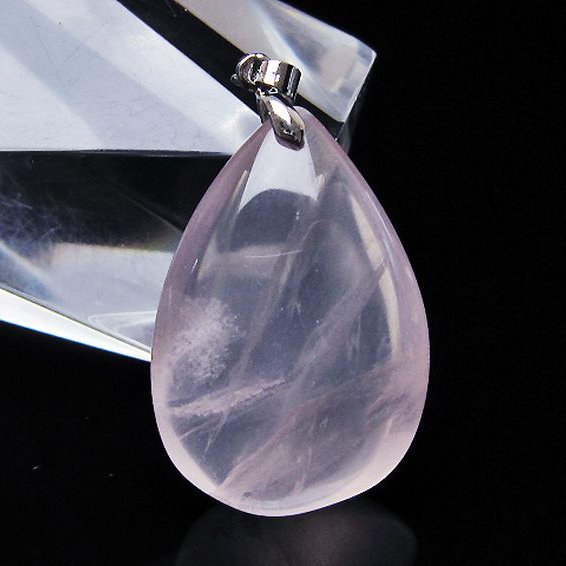 ローズクォーツペンダント[T467-4021]