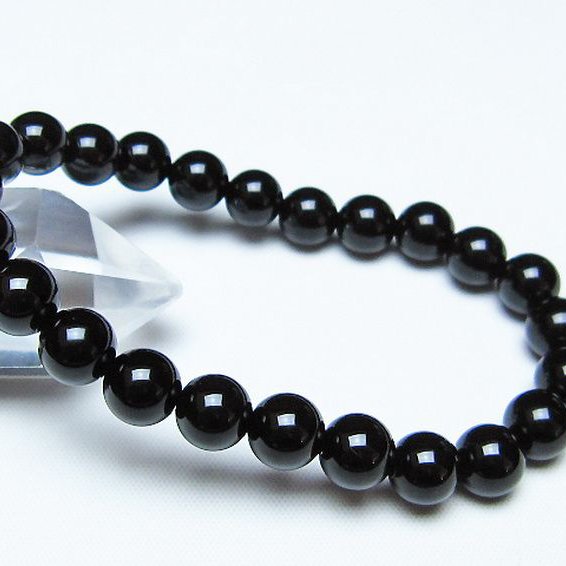 オニキスブレスレット 8mm [t474-1595]