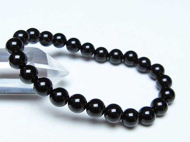 オニキスブレスレット 8mm [t474-1595]