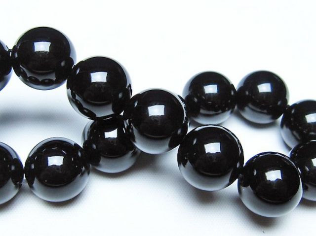 オニキスブレスレット 14mm [t474-1777]