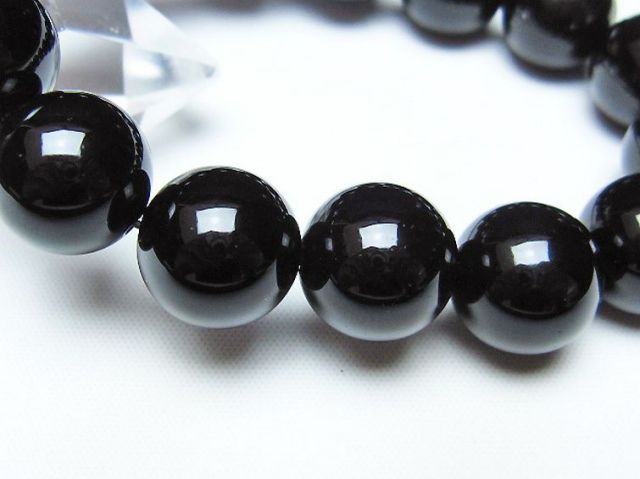 オニキスブレスレット 14mm [t474-1785]