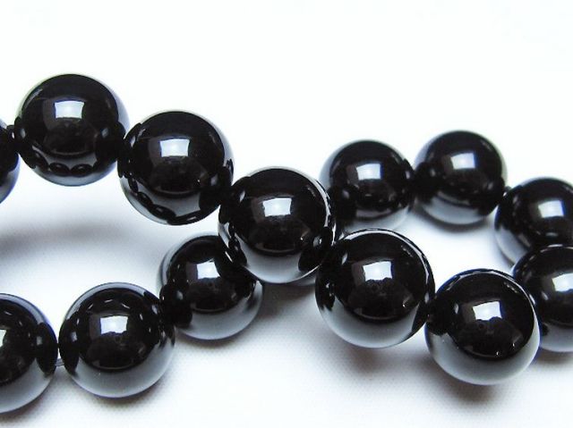 オニキスブレスレット 14mm [t474-1791]