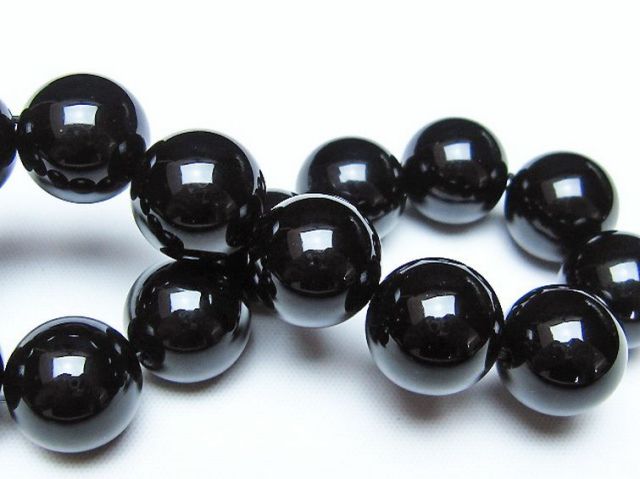 オニキスブレスレット 14mm [t474-1801]