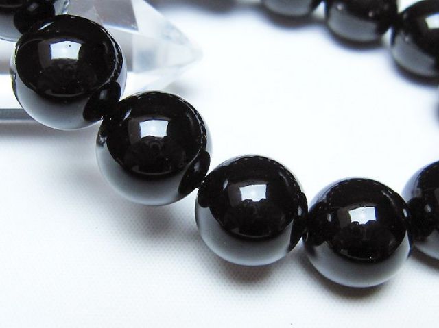 オニキスブレスレット 14mm [t474-1801]