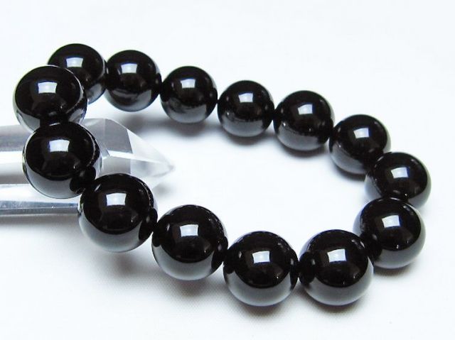 オニキスブレスレット 16mm [t474-1865]