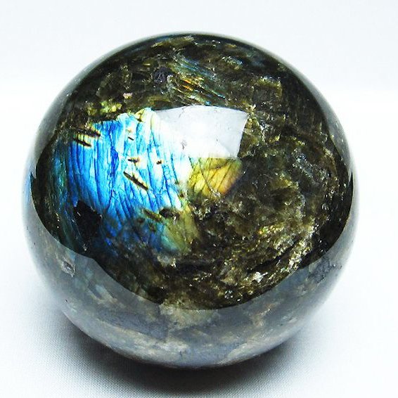 ラブラドライト丸玉 86mm [T484-2362]