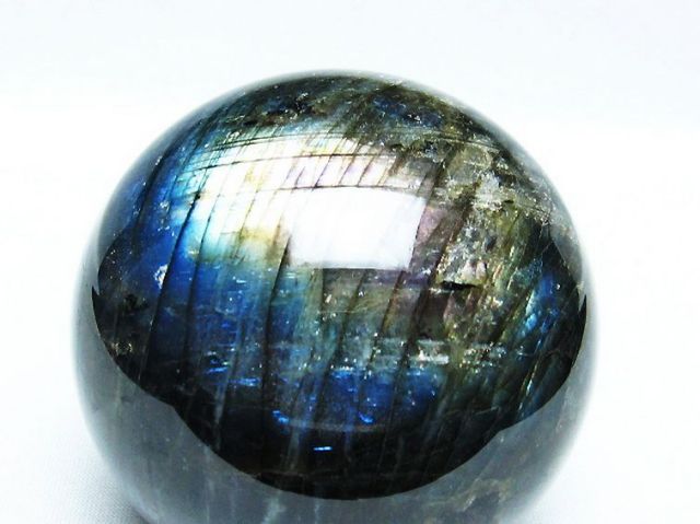 ラブラドライト丸玉 75mm [T484-2426]