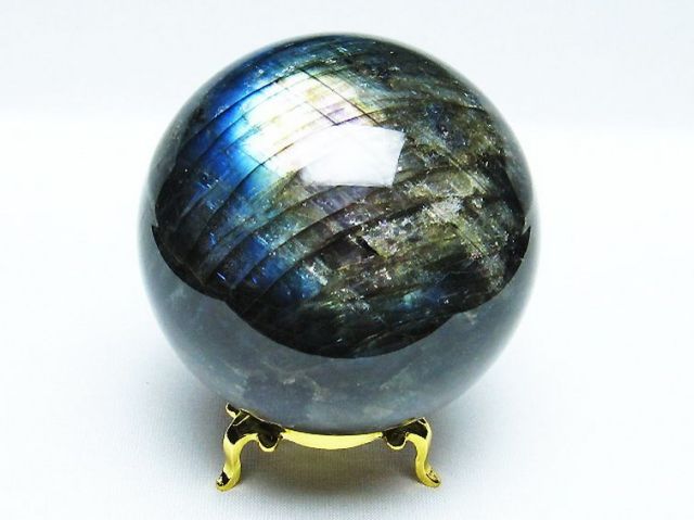 ラブラドライト丸玉 75mm [T484-2426]