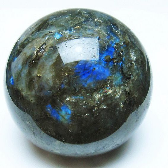 ラブラドライト丸玉 64mm [T484-2526]