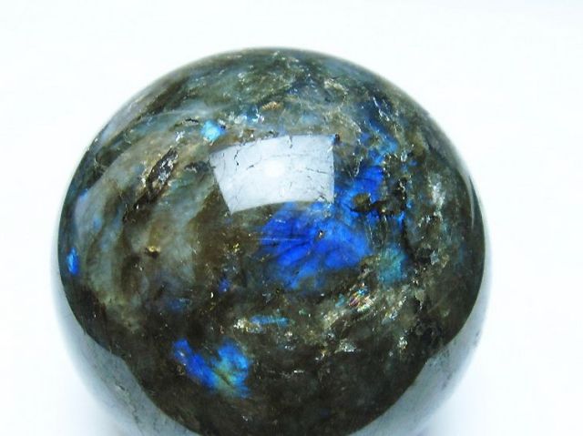 ラブラドライト丸玉 64mm [T484-2526]