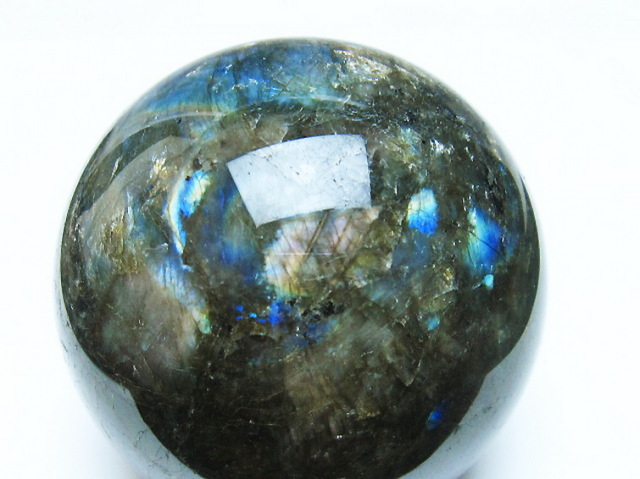 ラブラドライト丸玉 67mm [T484-2558]