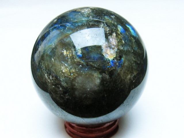 ラブラドライト丸玉 67mm [T484-2558]