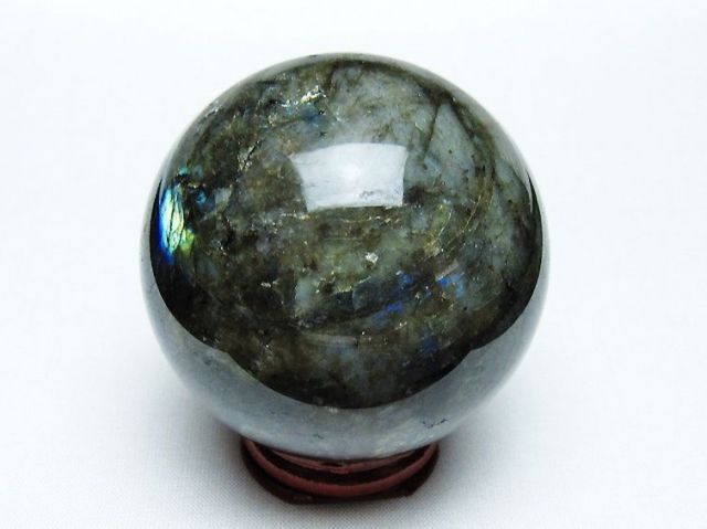 ラブラドライト丸玉 63mm [T484-2627]