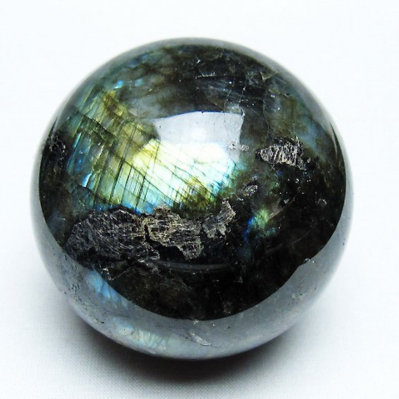 ラブラドライト丸玉 64mm [T484-2630]