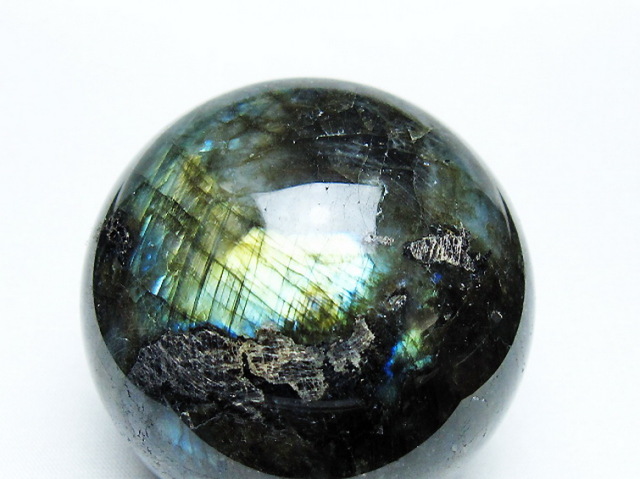 ラブラドライト丸玉 64mm [T484-2630]