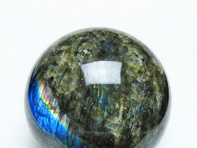 ラブラドライト丸玉 64mm [T484-2633]