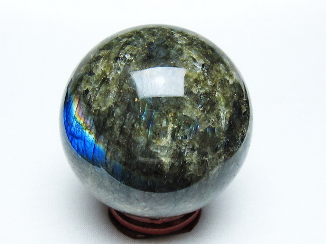 ラブラドライト丸玉 64mm [T484-2633]