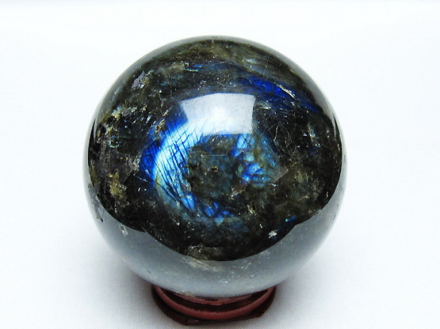 ラブラドライト丸玉 64mm [T484-2634]