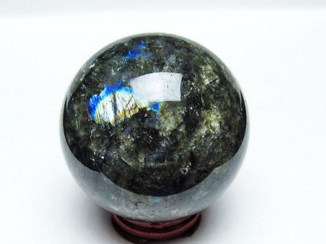 ラブラドライト丸玉 65mm [T484-2639]