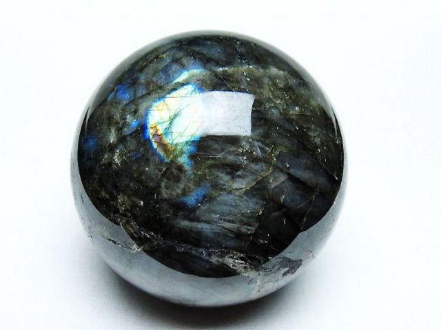 ラブラドライト丸玉 73mm [T484-2668]