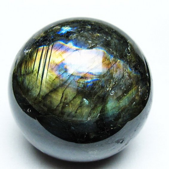 ラブラドライト丸玉 66mm [T484-2678]