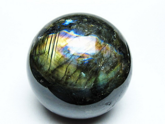 ラブラドライト丸玉 66mm [T484-2678]