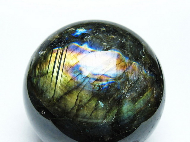 ラブラドライト丸玉 66mm [T484-2678]