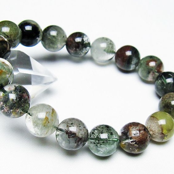 グリーンファントムブレスレット 12mm [t493-6413]