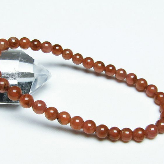 インカローズ(ロードクロサイト)ブレスレット6mm[T494-2852]