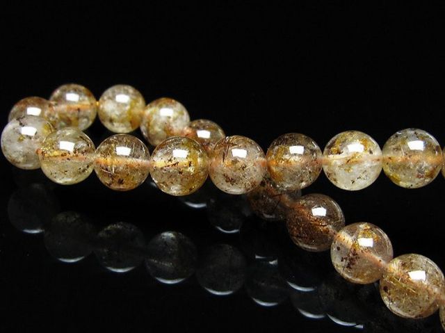 ガーデン水晶 ルチル入り ブレスレット 8mm [t50-10310]